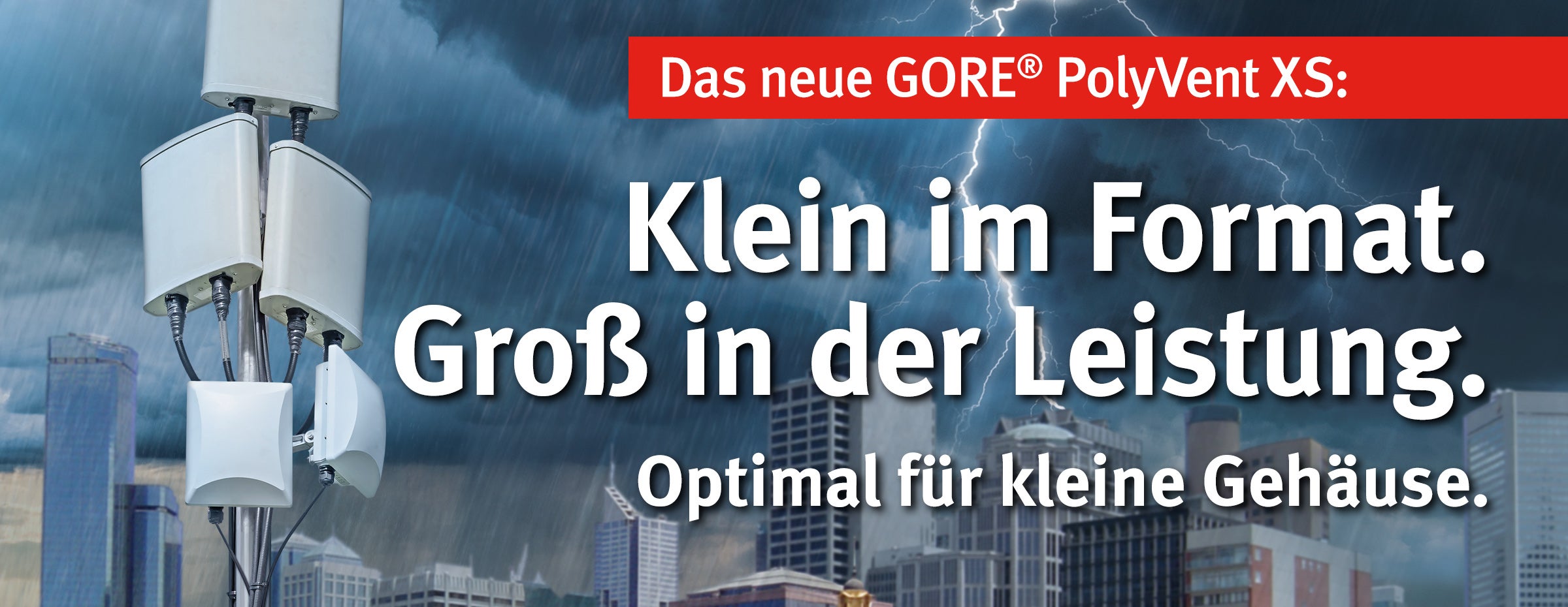 Das neue <sup>®</sup> PolyVent XS: Optimal für kleine Elektronikgehäuse im Außenbereich