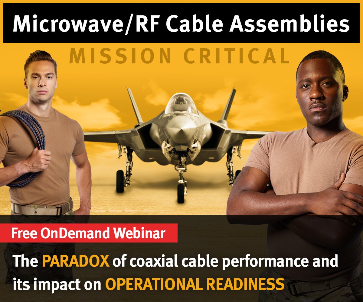 Free on-demand webinar on the paradox of coaxial cable performance and its impact on operational readiness.