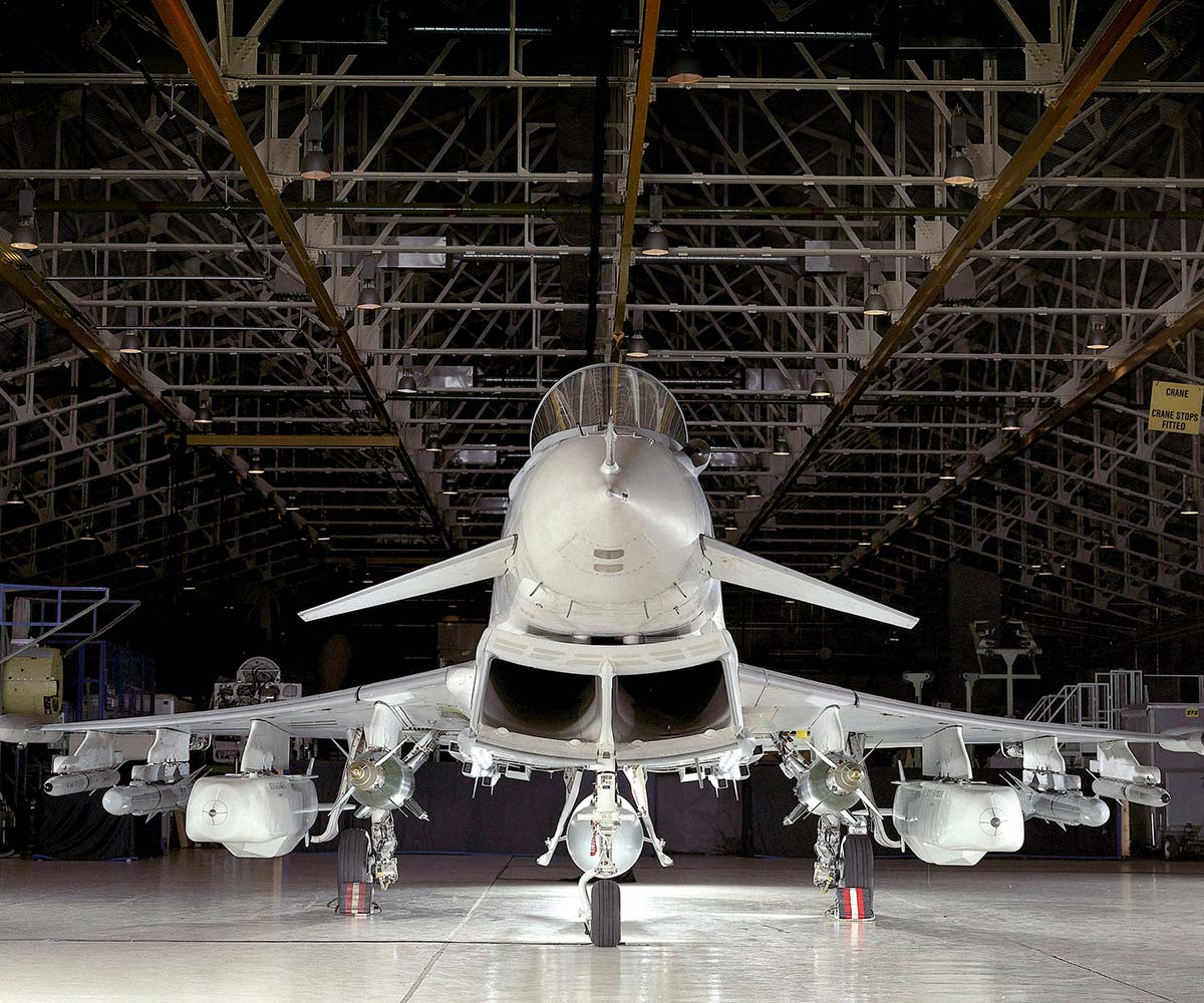 Typhoon in the hangar