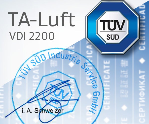 TA Luft Zertifikat für GORE Dichtungsband Serie 1000