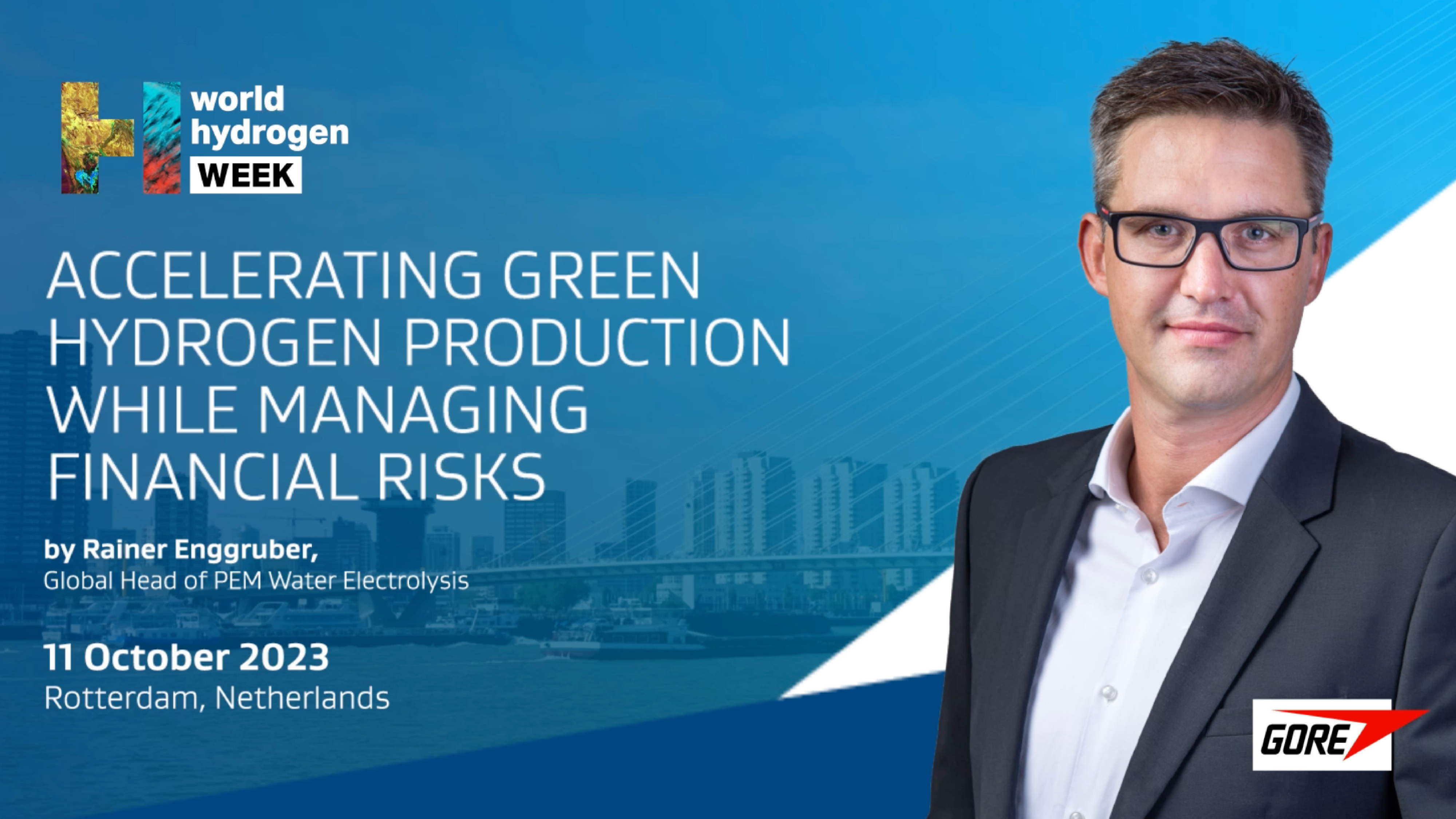 Accelerating Green Hydrogen Production While Managing Financial Risks by Rainer Enggruber - 11 October 2023 - Rotterdam, Netherlands