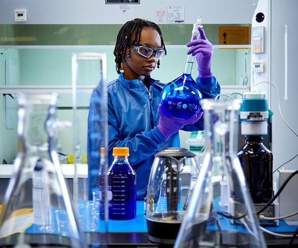 An Associate working in a laboratory