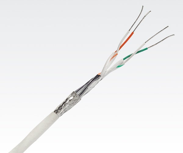 Gore’s small, robust 2-pair Ethernet cable for Cat5e protocol in civil aircraft.