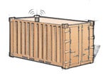 Ortungsgeräte für Frachtcontainer