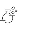 Das Rundkolben-Icon steht für die materialbezogenen Vorteile der Gore Membranen.