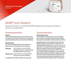 Datenblatt GORE® Schnurdichtung